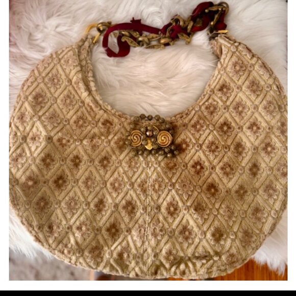 Nina Perrera Vintage Bag Baroque Victorian Upholstery Look Romantic - Picture 6 of 16